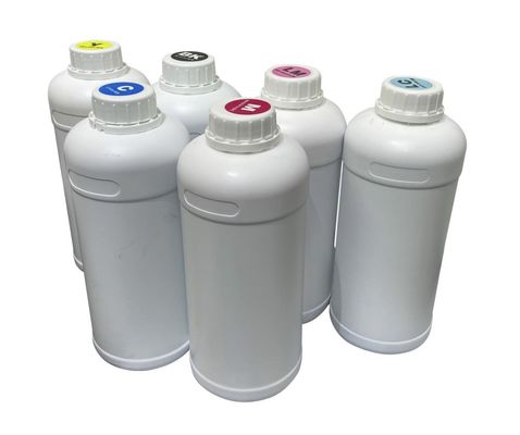 DTF-inkt CMYKW 1000 ml voor het overbrengen van witte inkt op printers en warm gesmolten poeder
