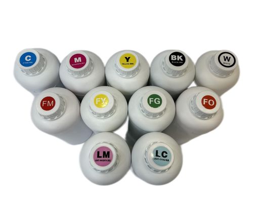 1000 ml CMYK-witte inkt op waterbasis voor Eps-koppen XP600/I3200 Dtf-printer
