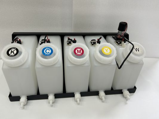 Water gebaseerde inkt 1000 ml Bulk Waterdicht CMYK Wit drukwerk milieuvriendelijk Zonnebestand