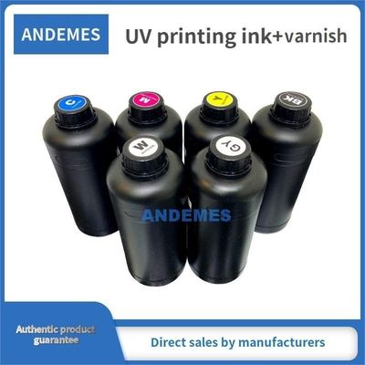 CMYKW V UV Ink 100ml 70ml Voor Stickers Printing UV Printer Helder Kleur Uitstekend