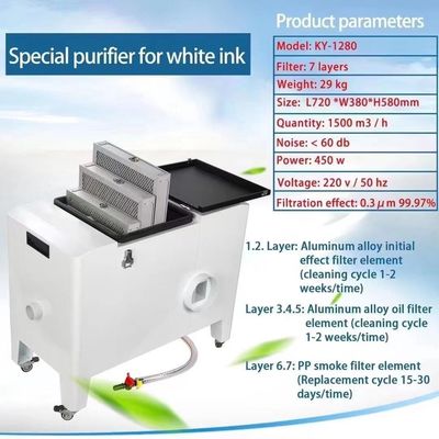 Kledingdrukker Rookreiniger 110V 220V Dtf-printer voor L720*W380*H580mm Rookfilter