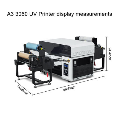 110-230V Roll To Roll UV DTF Stickers Printer voor plastic telefoonhoes Acryl metaal