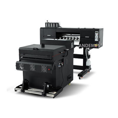 Multicolor 60cm DTF-drukmachine met dubbele koppen en poederschudmachine