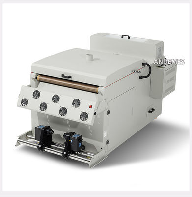 Inkjetprinter 60 cm DTF T-shirtprinter met dubbele I3200-koppen en poederschudmachines