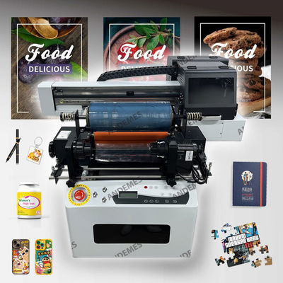 CMYKW V Ink Color A3 3060 DTF UV-printer voor het afdrukken van roll-to-roll en flatbed stickers