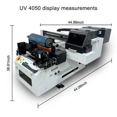 CMYKW V Ink Color A3 3060 DTF UV-printer voor het afdrukken van roll-to-roll en flatbed stickers