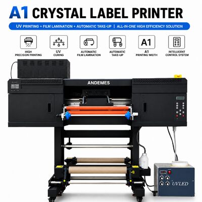 A1 UV-kristallabelprinter met Epson I3200 grootformaat rollenprinter