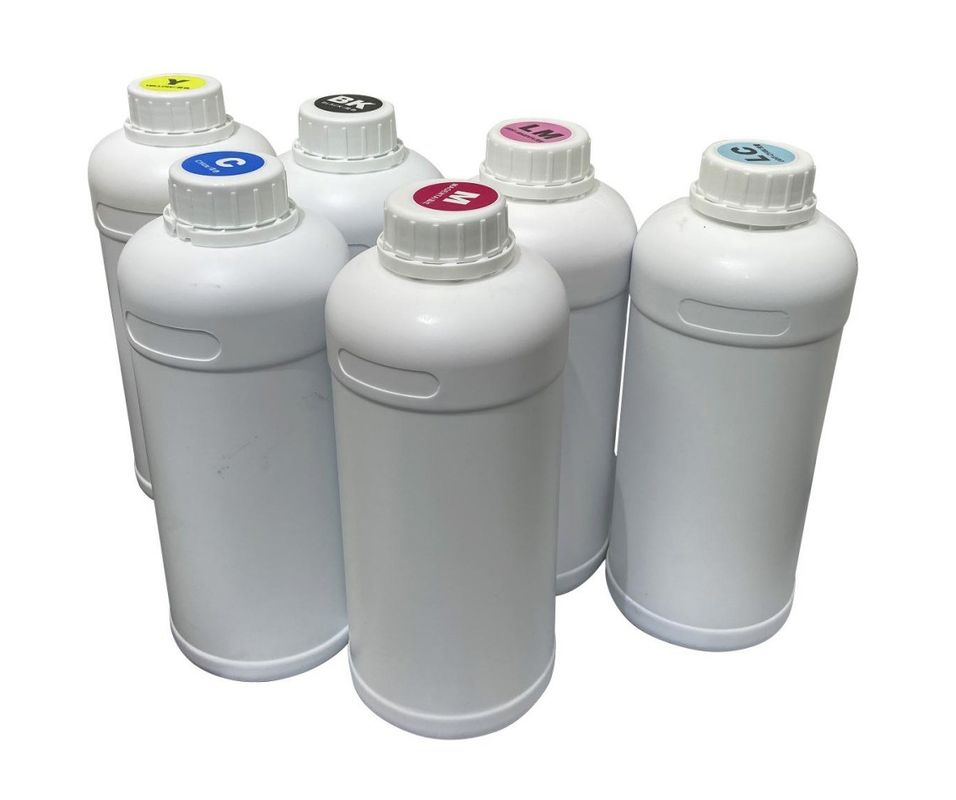 DTF-inkt CMYKW 1000 ml voor het overbrengen van witte inkt op printers en warm gesmolten poeder