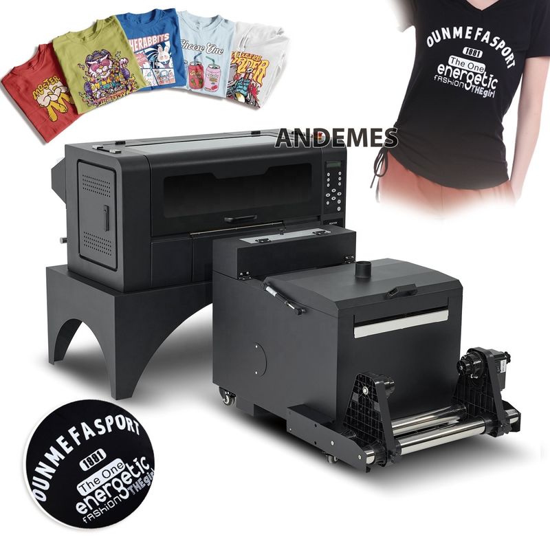 T-shirt Kleine bedrijven XP600 DTF-drukmachine A3 met Shaker Powder Machine XP600 hoofd