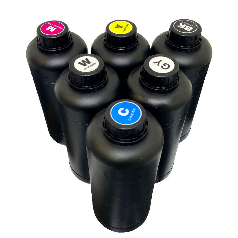 CMYKW V UV Ink 100ml 70ml Voor Stickers Printing UV Printer Helder Kleur Uitstekend