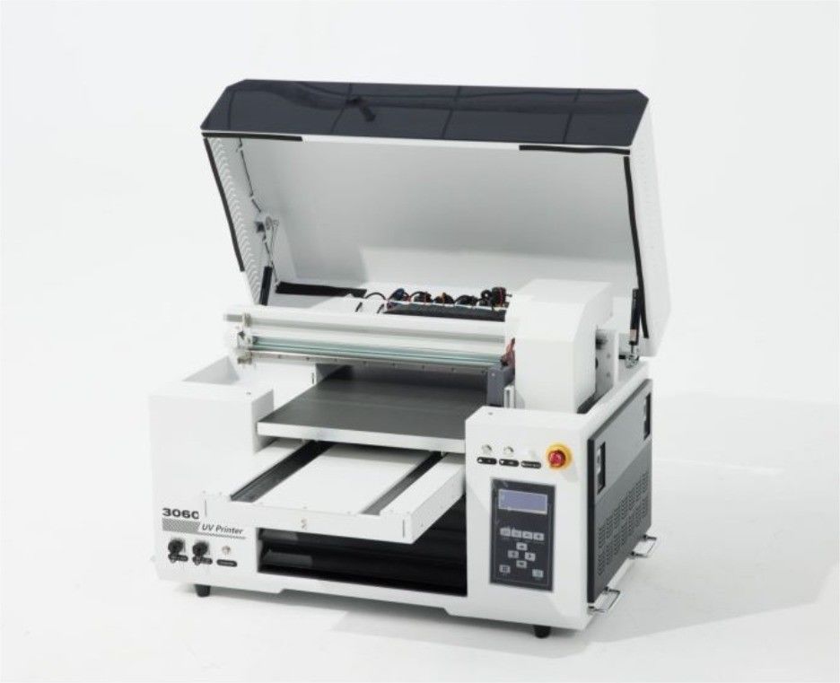 Andemes UV XP600 3D inkjetprinter met roll to roll printing en lakcoating