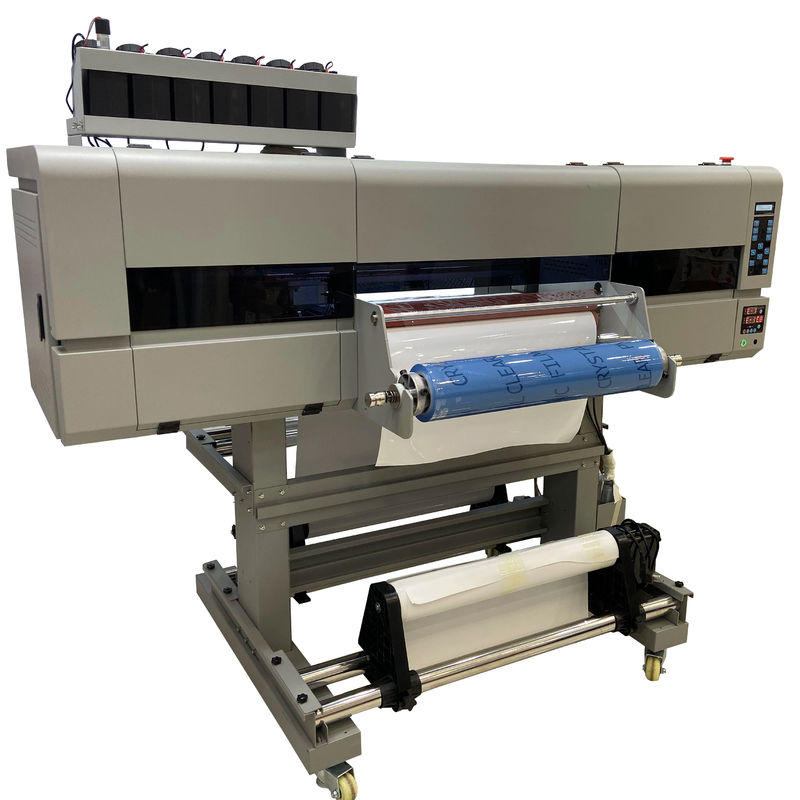 60 cm UV DTF printer met EPS 3 I3200 printerkoppen en laminator label printer 130 kg