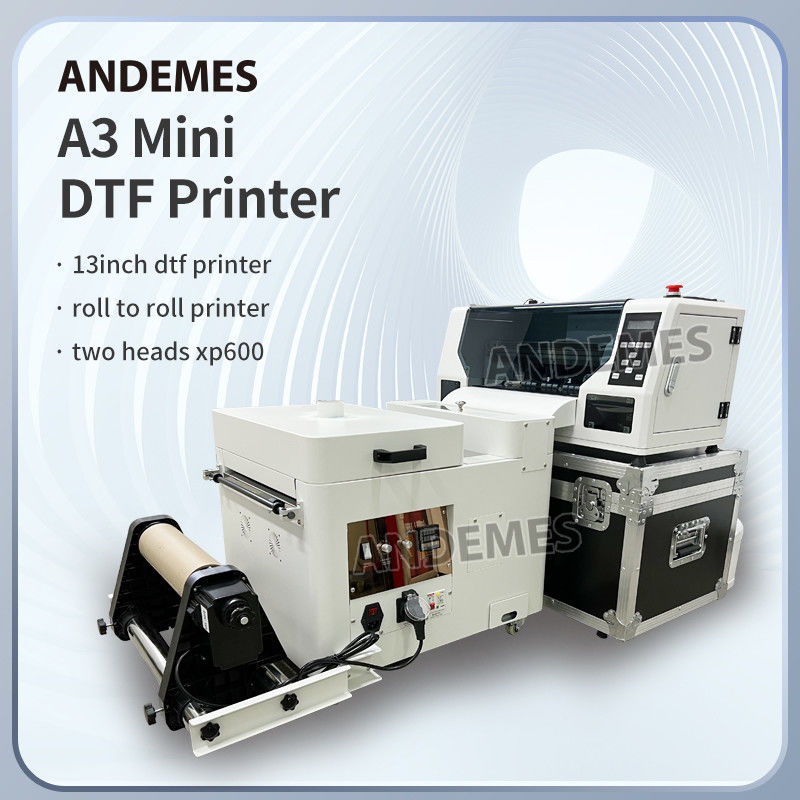 A3 DTF Printer with High-resolution 1440 x 1440 dpi, CMYK + White Color Configuration, and Compact A3 Size for Textile Printing