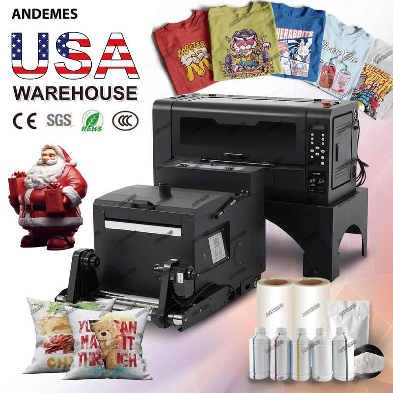 Multicolor A2 DTF inkjetprinter met 2 koppen en 42 cm warmteoverdrachtprinter