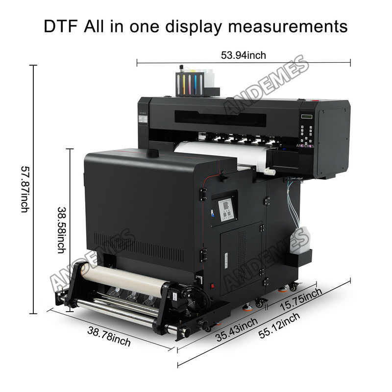 CE/UKCA/ROHS goedgekeurde A1 60cm Dual Head I3200 DTF-printer voor het drukken van T-shirts