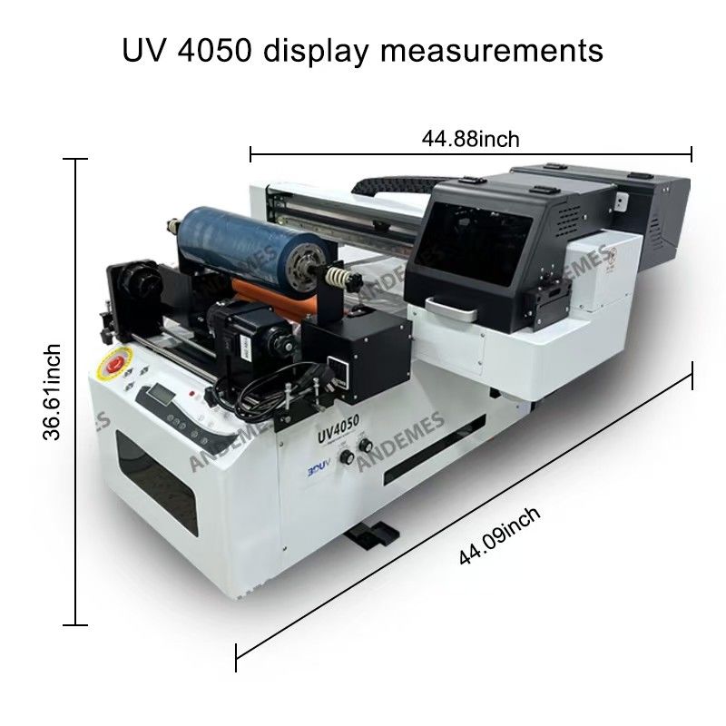 UV-printer 2 in 1 6090 mok fles telefoonkas Printer 60cm Printbreedte CMYKWWWW Ink kleur