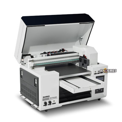 A3 30cm Xp600 CMYK Wit Vernis UV Flatbed Printer Met Miantop Software