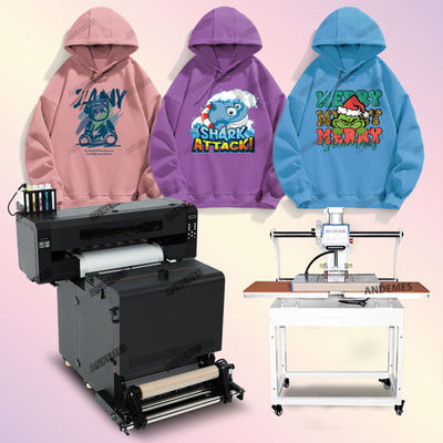 2024 DTF-printer 2 koppen i3200 A1 Grootte CMYKW Ink and Powder Shaker CE/UKCA/ROHS gecertificeerd